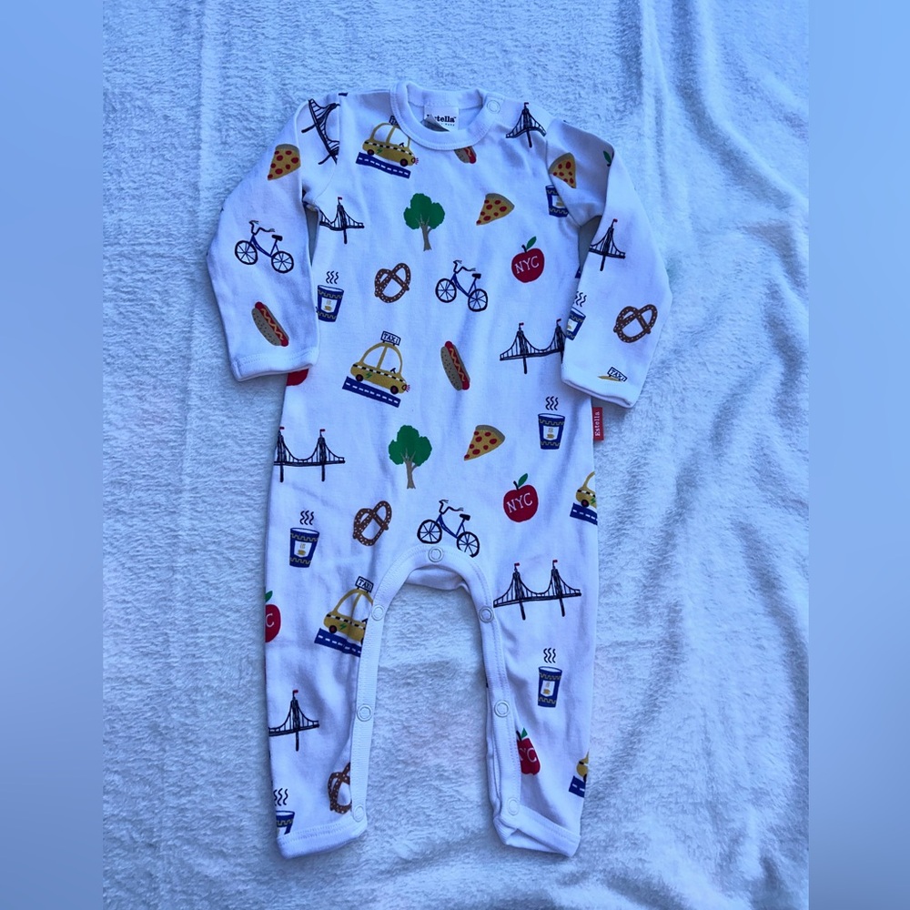 Colorful NYC Themed Kids Footie